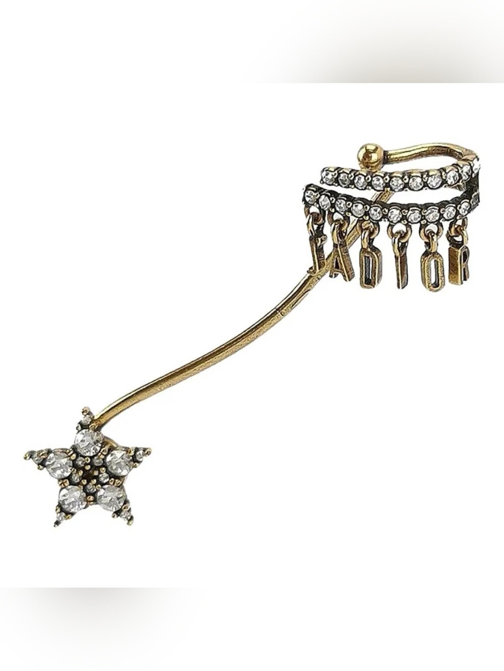 Authentic Dior Gold Star Earcuff